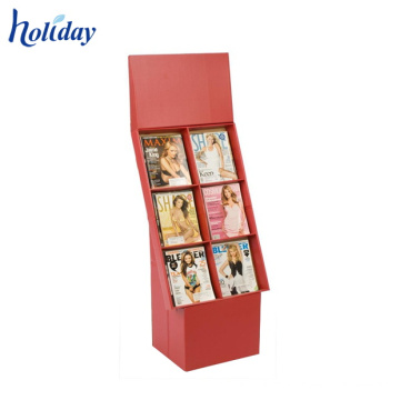 Venda Direta Da fábrica de Alta Qualidade Preço Barato Display Rack de Banda Desenhada, Papelão Livro Display Stand